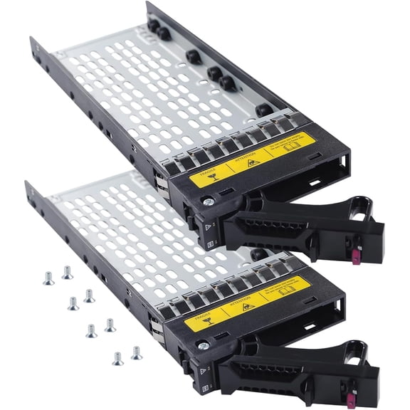 2-Pack Hard Drive Tray Caddy 2.5" SFF SAS/SATA SSD Bracket P14405-001 Hard Drive Bracket Compatible for HPE MSA M2 1060 2060 2040 M2