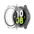 thumbnail image 1 of 2-Pack Hard PC Case with Screen Protector for Samsung Galaxy Watch 5 Galaxy Watch 4 44mm, Ultra-Thin Scratch Resistant Cover with Tempered Glass, Transparent, 1 of 1