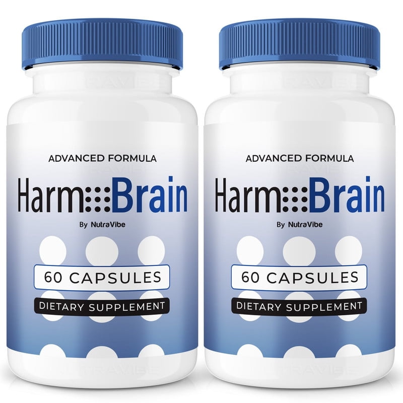 (2 Pack) HarmoBrain – Daily Formula with a Natural Blend to Help Maintain Focus, Memory & Concentration | Clean, Gentle, Easy-to-Swallow Harmo Brain Capsules for Everyday Sharpness (120 Capsules)