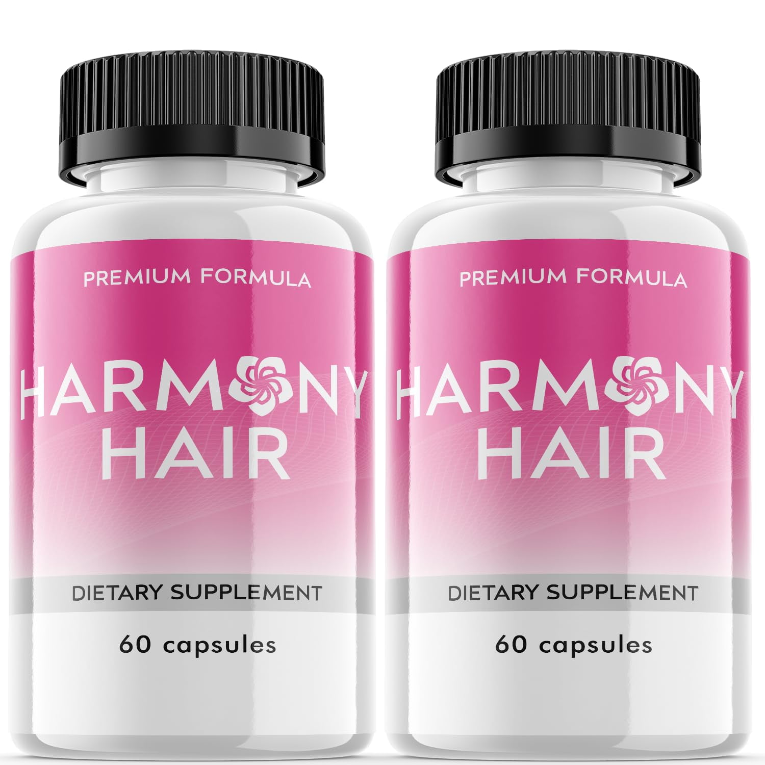 (2 Pack) Harmony Hair - Dietary Supplement for Hair Support - Revive and Nourish Hair Growth Advanced Formula - Boost Shine & Thickness - 120 Capsules