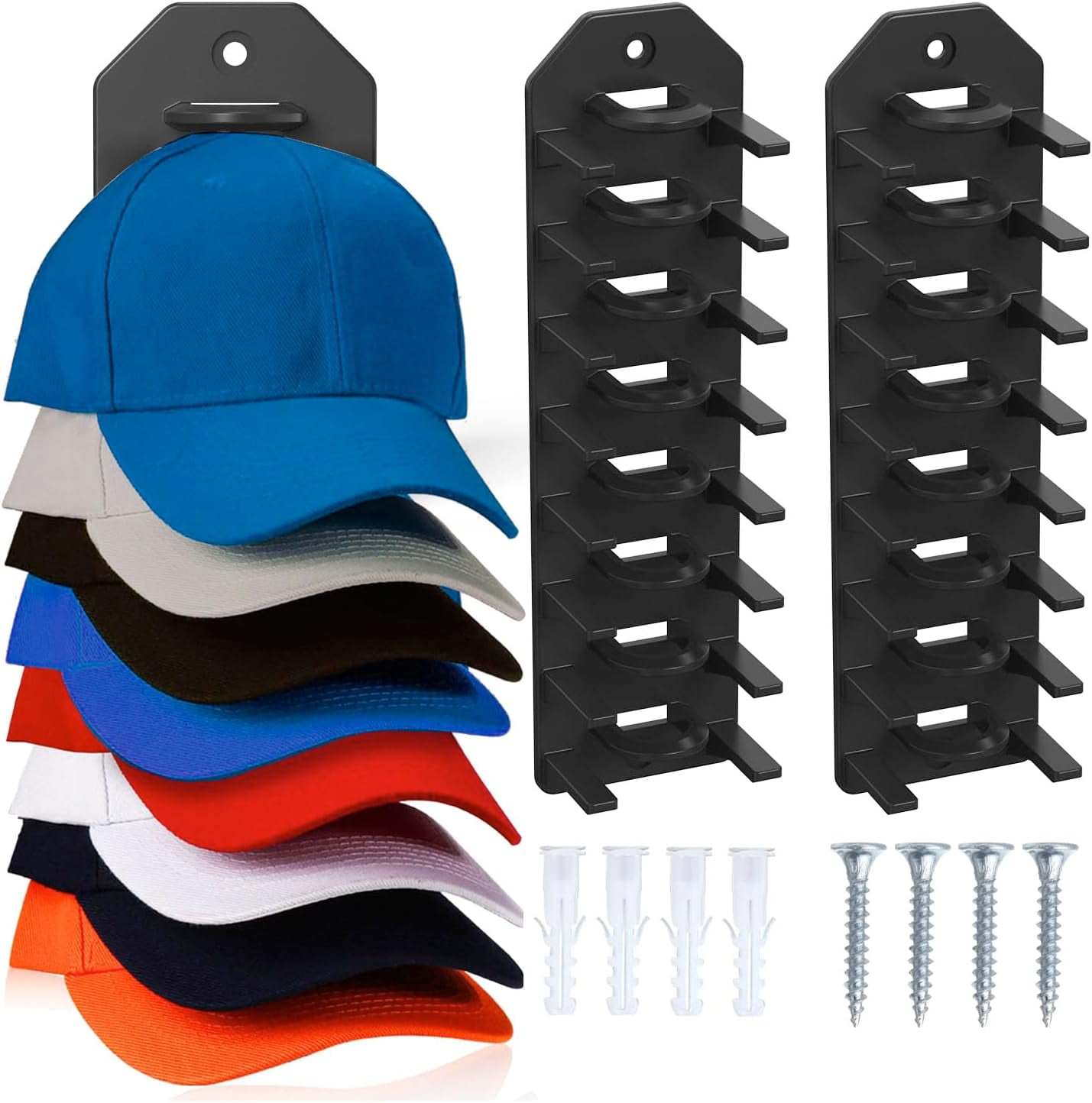 Hat Holder for Organizer Display,Strong Adhesive Wall Mount Hat Hanger/Hat Rack Hat Holder for Organizer Display,Strong Adhesive Wall Mount Hat Hanger/Hat Rack