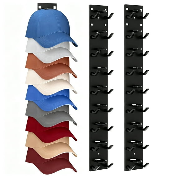2 Pack Hat Organizer, Hat Rack for Baseball Caps, Multilayer Hat ...