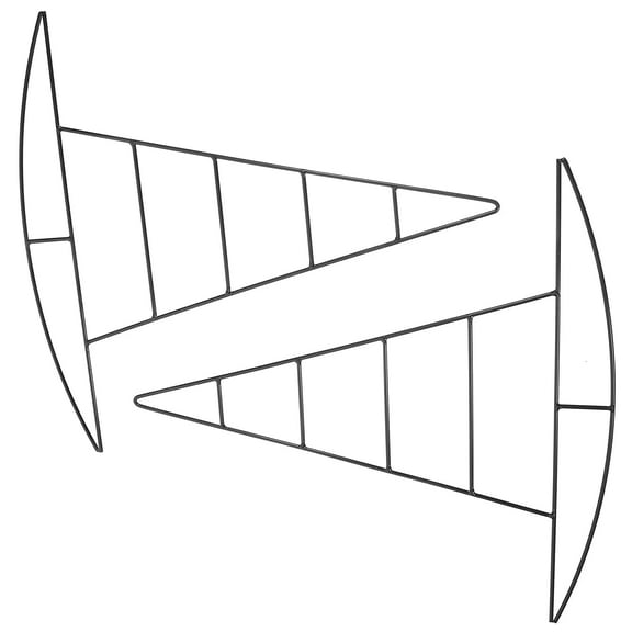 2-Pack Hat Wreath Forms - Metal DIY Wreath Frame for Christmas, Fall, Halloween Decor - Sturdy Iron Ring for Flower Arrangement, Crafting, and Holiday Hanging Decorations