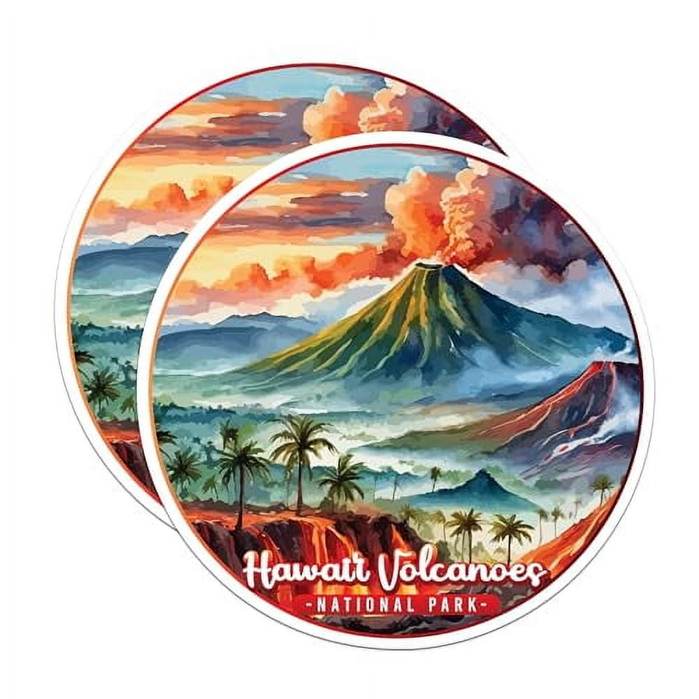 (2 Pack) Hawaii Volcanoes National Park Bumper Sticker - US National ...