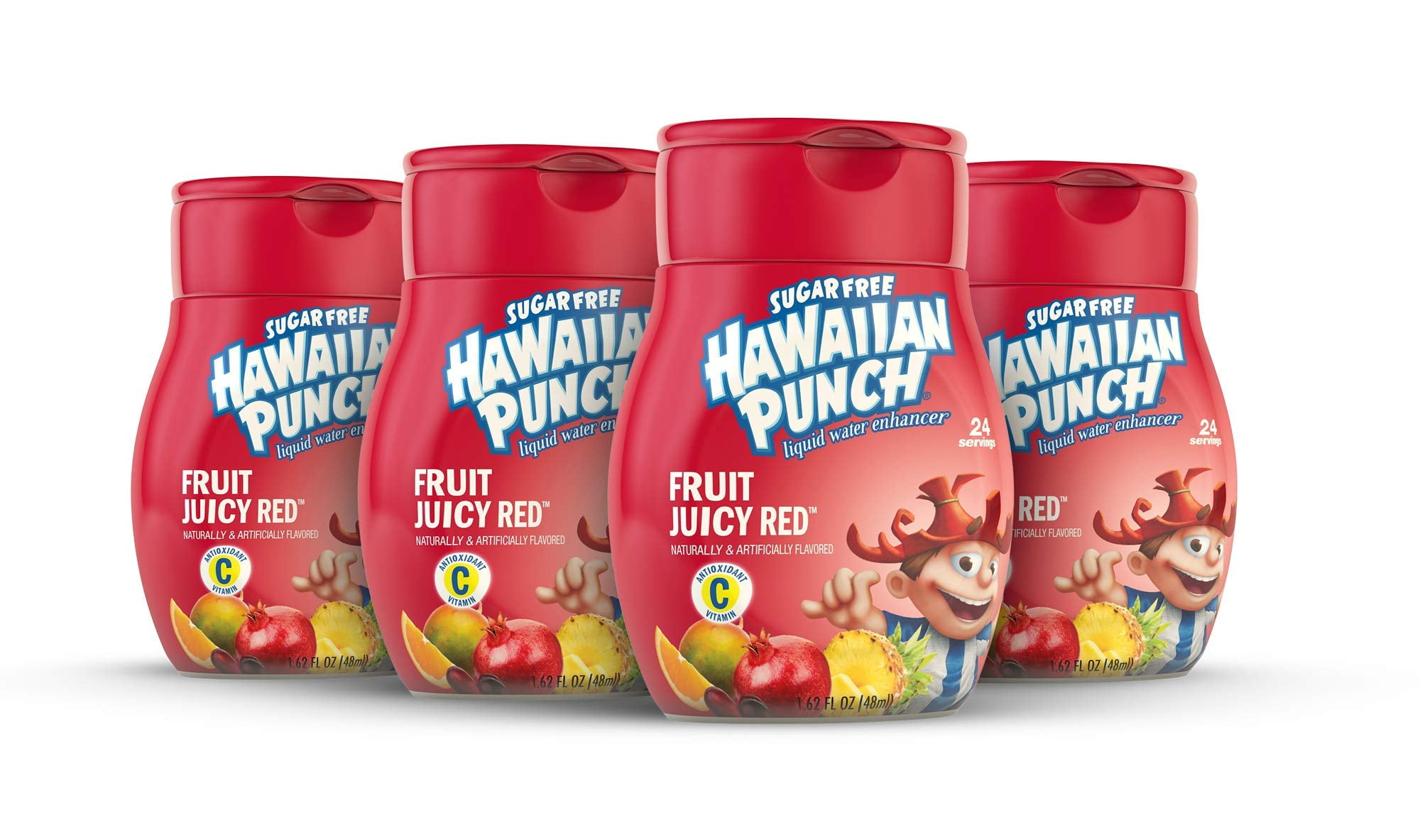 2 Pack-Hawaiian Punch, Fruit Juicy Red, Liquid Water Enhancer – New, Better Taste! (4 Bottles, Makes 96 Flavored Water Drinks) – Sugar Free, Zero Calorie Packaing may&nbsp;vary