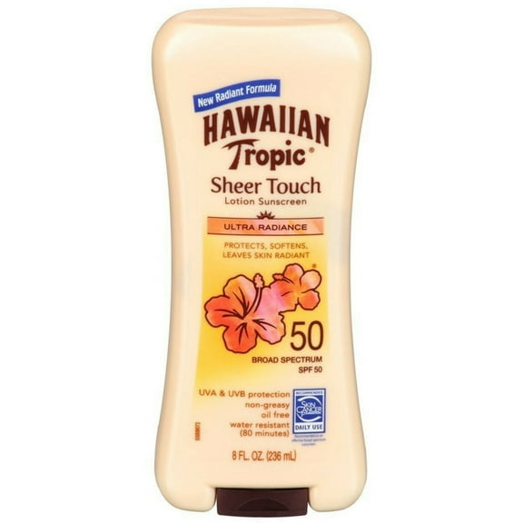 2 Pack - Hawaiian Tropic Sheer Touch Sunscreen SPF 50 Plus 8 oz