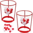thumbnail image 1 of 2 Pack Head Hoop Basketball Party Game for Kids and Adults, Adjustable Basket Net Headband with 20 Balls for Carnival Party Birthday Party Family Indoor Outdoor Game, 1 of 6