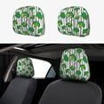 2 Pack Headrest Covers for Cars, Broccoli K Stylish Car Headrest Cover Car Decor, Car