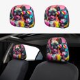 2 Pack Headrest Covers for Cars, French Bulldog Cool No.103 Stylish Car