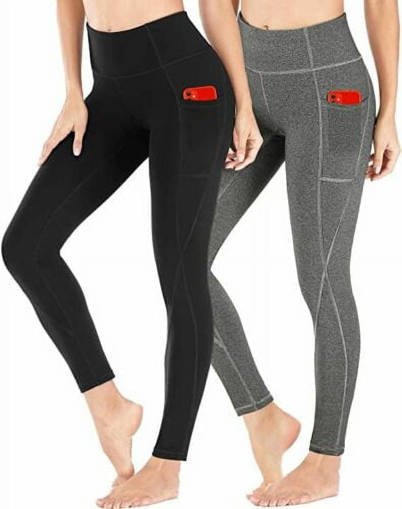 2 Pack Heathyoga High Waisted Yoga Leggings Pants for Women with ...