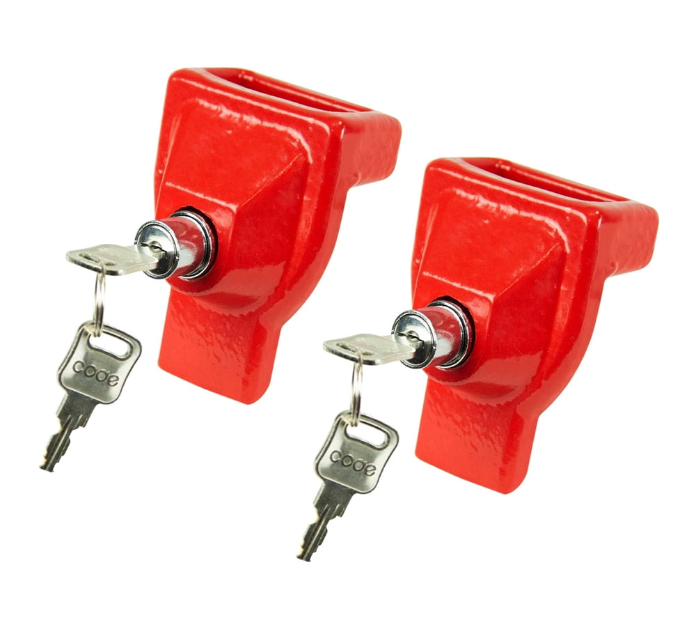 2 Pack Heavy Duty Air Brake Gladhand Lock with Keyed Alike for Tractor