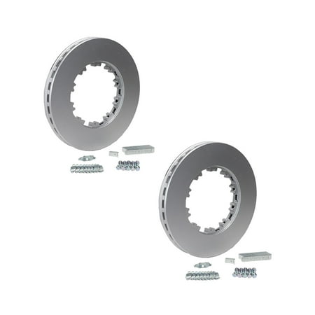 2 Pack Heavy Duty Air Disc Brake Rotor Kit Compatible with Bendix ConMet Freightliner Replaces 802569 85129575 10023879 10025445 2642543C 802083 BW802083 2642543C91 802569BXW K012739