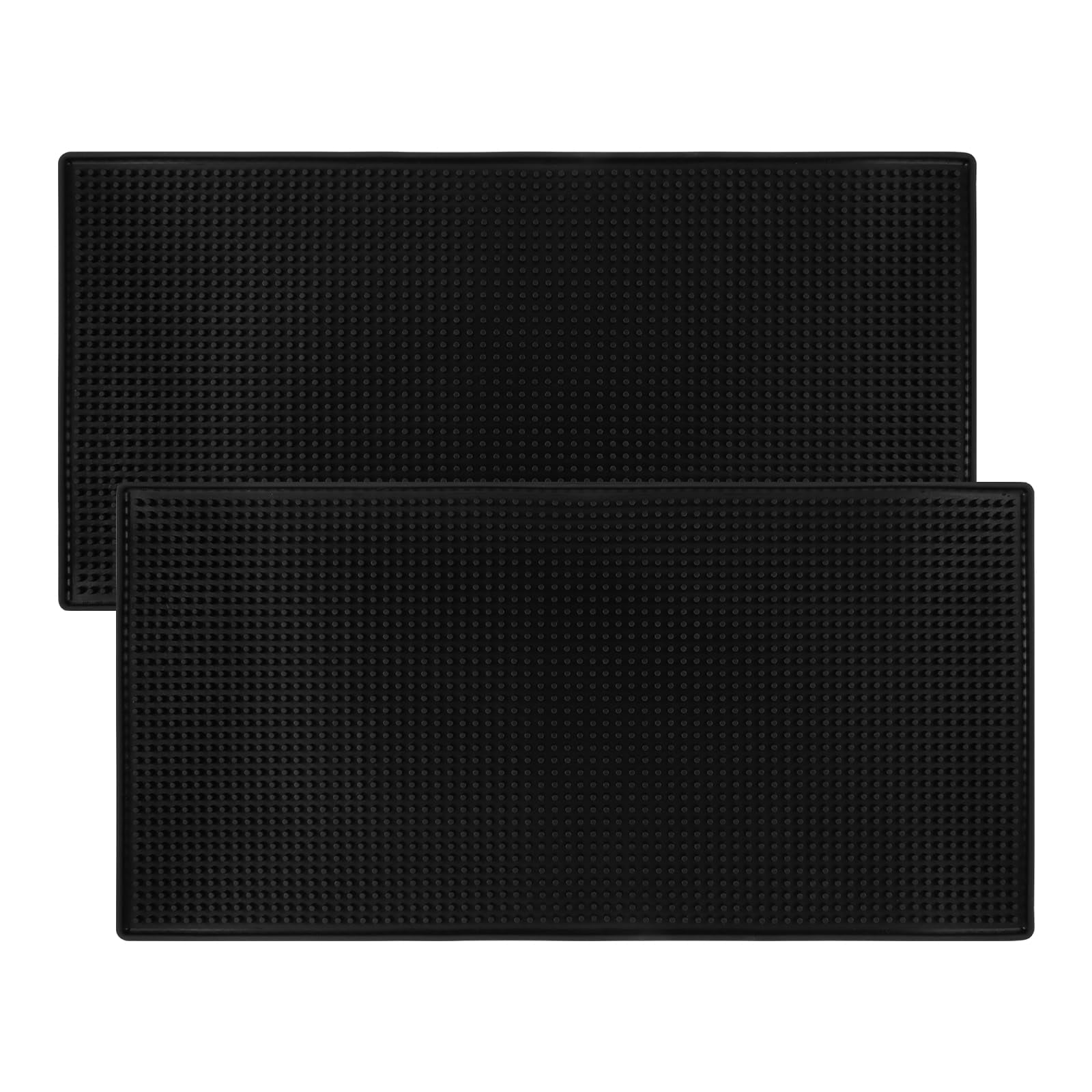 2 Pack Heavy-Duty Bar Mat Pad PVC Rubber Dish Drying Spill Matting for ...