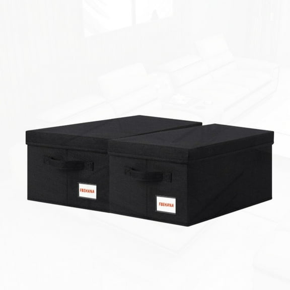 2-Pack Heavy-Duty DVD CD Storage Case, Holds 90 CDs/40 DVDs, Stackable Space-Saving Organizer for Home Office Library, No Assembly