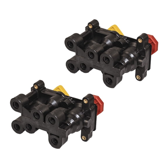 2 Pack Heavy Duty Dash Valve - Air Brake Control Valve Replaces KN-20611, 8096185, 401232, Bendix 101890, Tectran 14539, PAI 34570, Meritor 9366490050