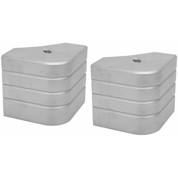 2 Pack Heavy Duty Deck Corner Cap for 90 Deg Rounded Corner with Height 3-1/8in to 3-3/16in Top 3-1/8in to 3-3/16in, Pontoon Deck Dock Corner Bumper. Boat Corner Caps$$Watercraft