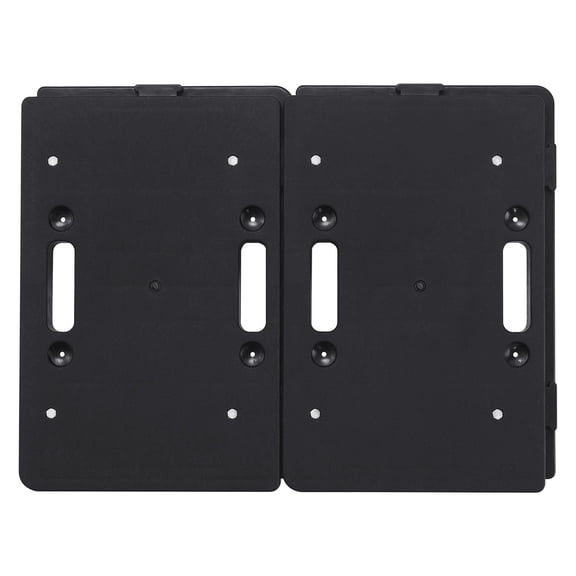 2-Pack Heavy Duty Furniture Dolly, 500 lbs Capacity Each, 4-Wheel Moving Rollers, Flat Cart for Furniture & Appliances, Interlocking Design, Portable, Black