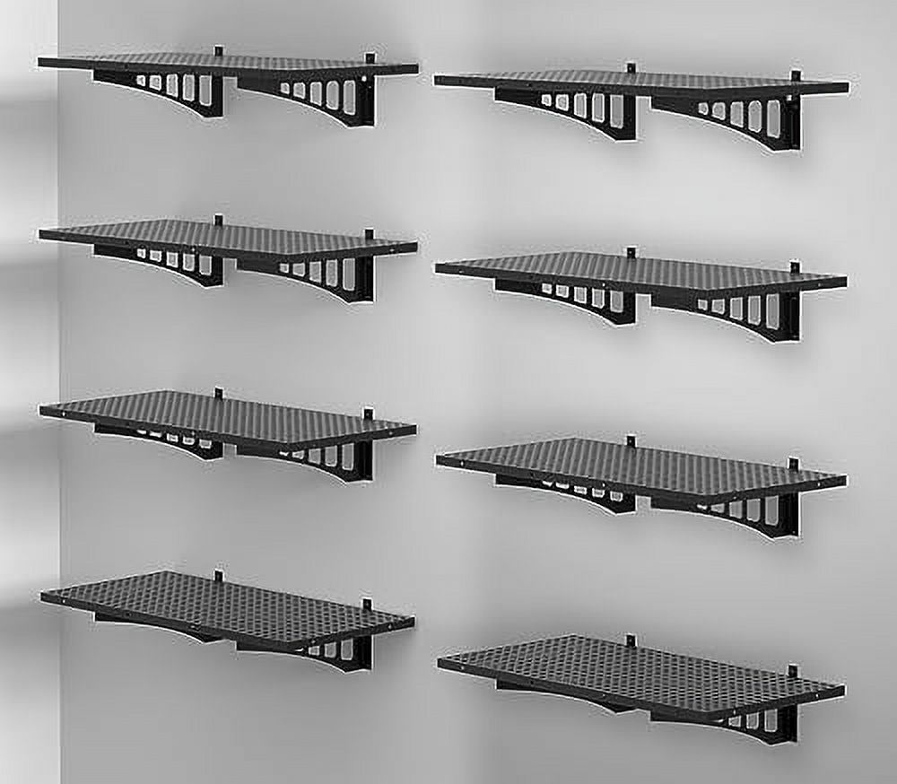 2Pack HeavyDuty Garage Storage Wall Shelving Wall Mounted Shelves for