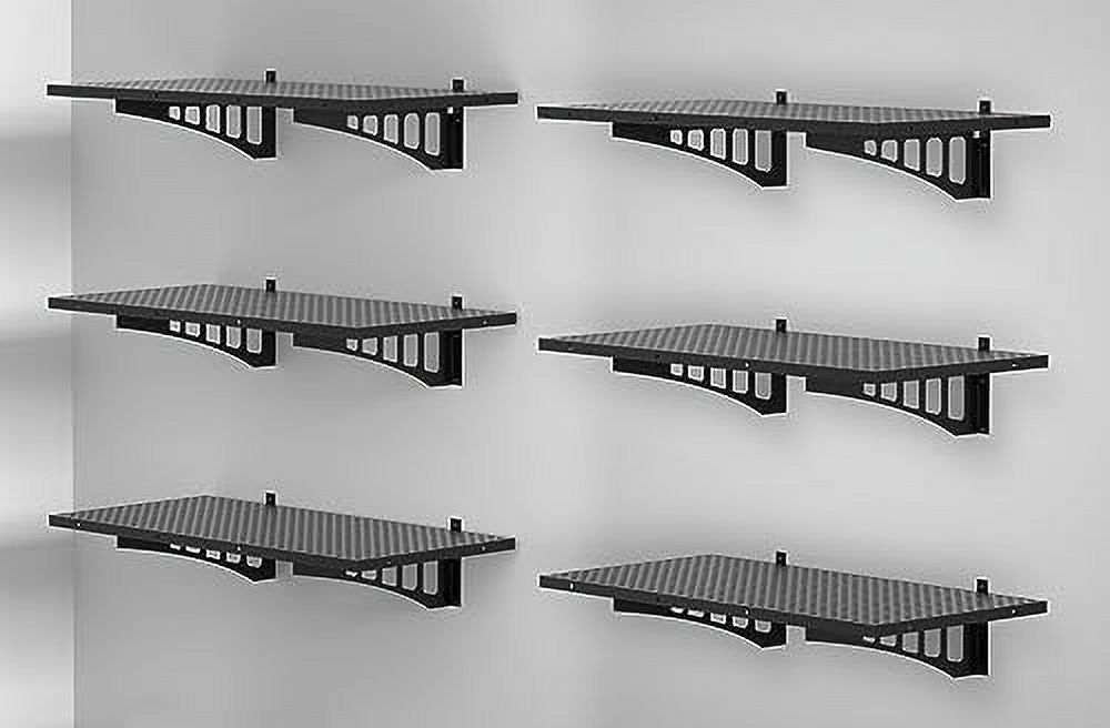 2Pack HeavyDuty Garage Storage Wall Shelving Wall Mounted Shelves for