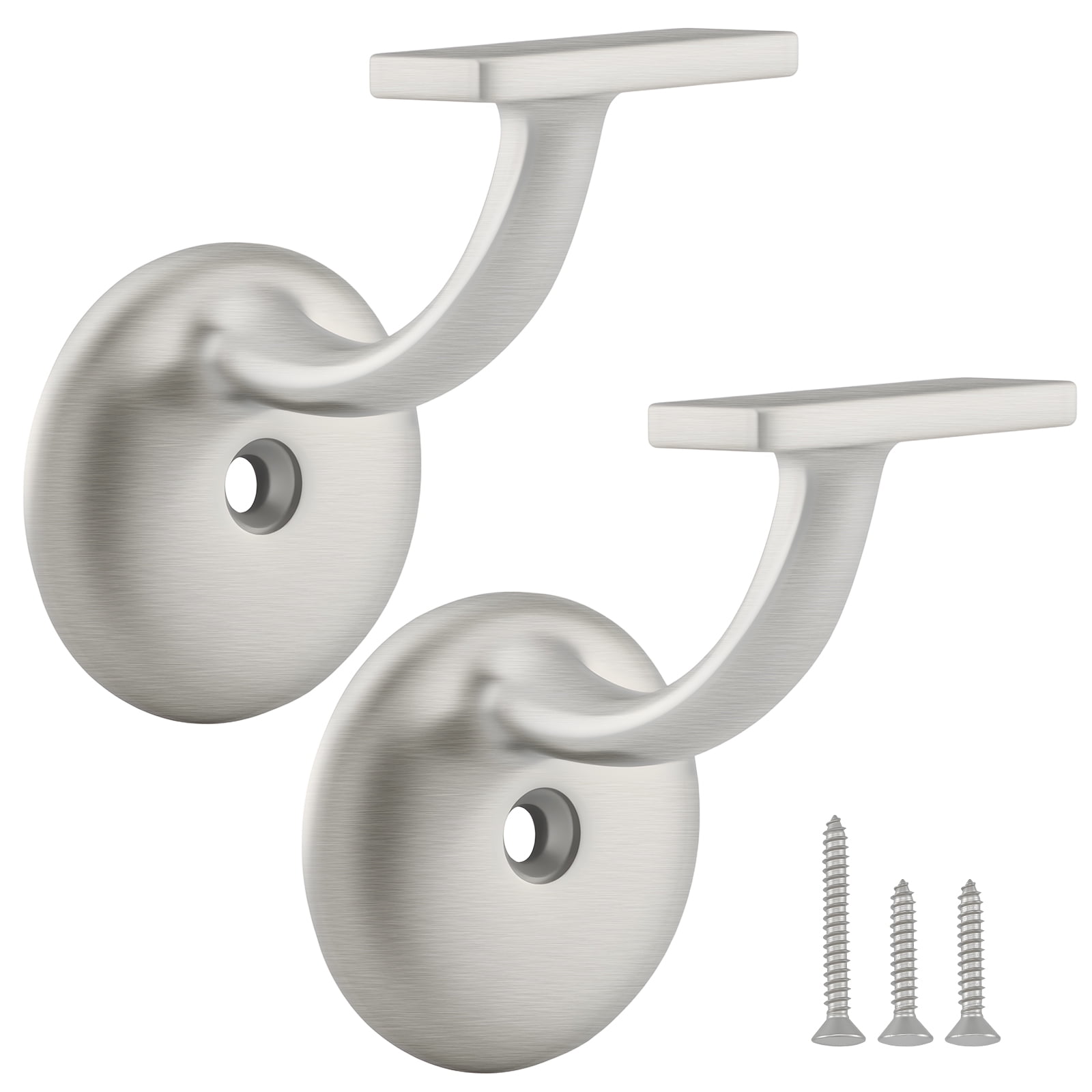 2 Pack Heavy Duty Hand Rail Stair Brackets，Stainless Steel Stair ...