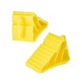 2‑Pack Heavy‑Duty Hard Plastic Wheel Chocks, Non‑Slip Tire Wedge ...