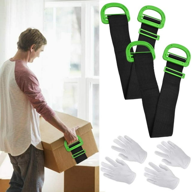 2Pack Heavy Duty Lifting & Transport Straps for Furniture, Mattresses