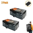2 Pack Heavy Duty Moving Bags, Extra Large Storage Totes W/ Backpack Straps Strong Handles
