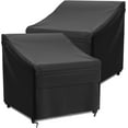 2 Pack Heavy Duty Patio Chair Covers, 600D Waterproof Outdoor Chair