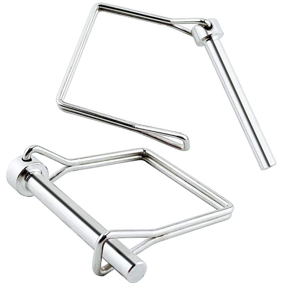 2 Pack Heavy Duty Shaft Locking Pin 1/4" x 1.97" Marine Grade 316 Stainless Steel