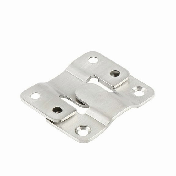 2 Pack Heavy Duty Stainless Steel Wall Mount Bracket, Large Picture Frame Hanging Hook, Headboard Furniture Connection Clasp, Rust Proof Metal Display Hardware