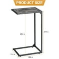 thumbnail image 1 of 2-Pack Heavy-Duty Thickened C-Shaped Side Tables (Dark Gray)  End Tables, 1 of 7