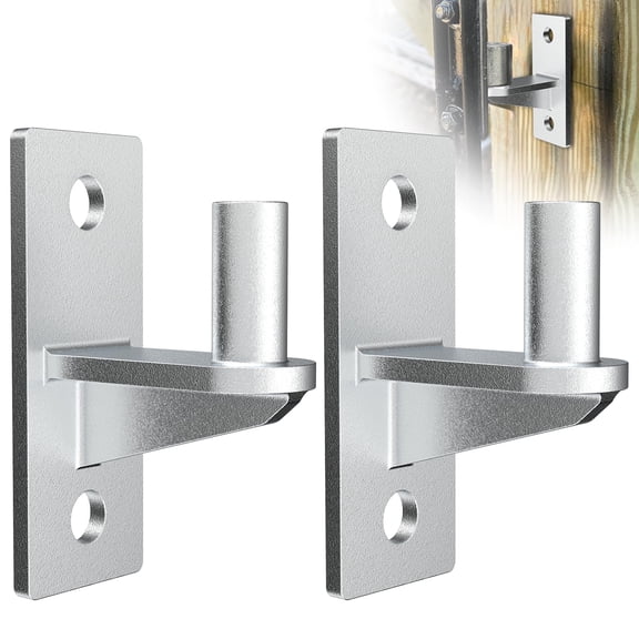 2 Pack Heavy Duty Wall Mount Gate Hinges Steel 5/8'' Pin 5''x2''