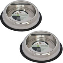 2-Pack Heavy Weight Non-Skid Easy Feed High Back Pet Bowl For Dog Or Cat, 16 Oz, 2 Cup