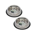 thumbnail image 1 of 2-Pack Heavy Weight Non-Skid Easy Feed High Back Pet Bowl For Dog or Cat, 64 Oz, 8 Cup, 1 of 8
