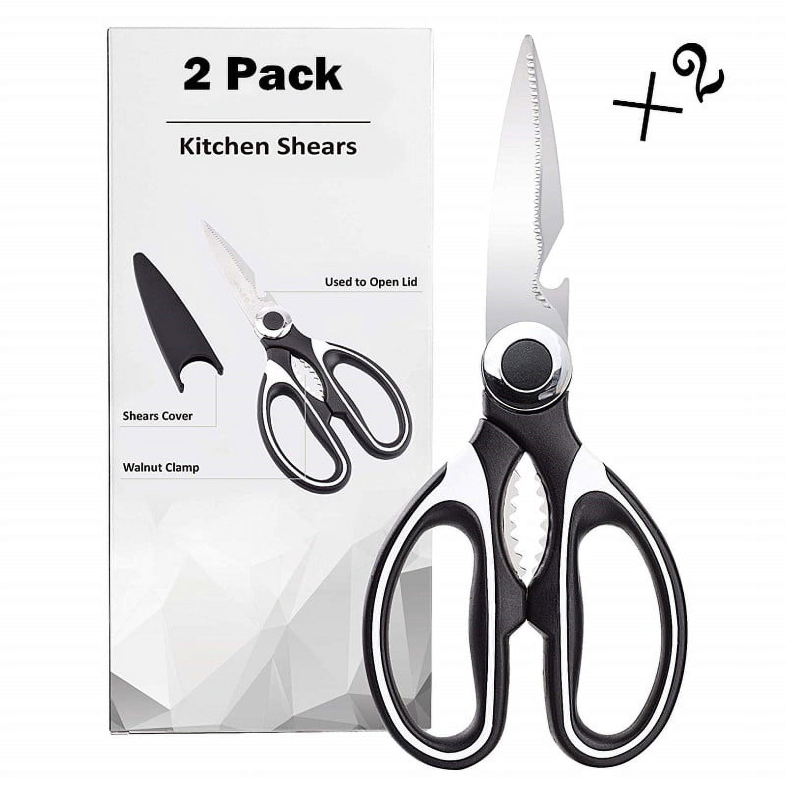 2 Pack Heavy duty Kitchen Shears with Blade Cover,poultry shears