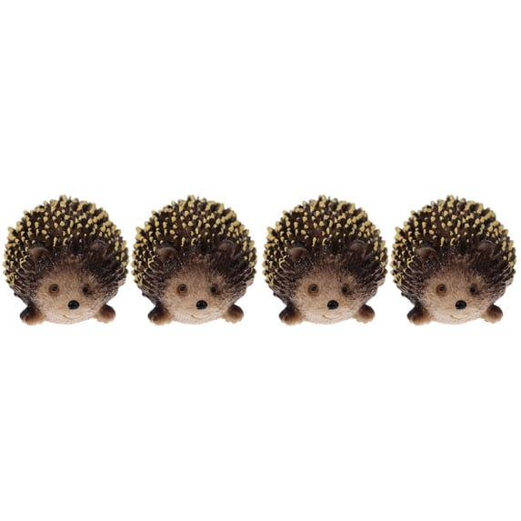 2 Pack Hedgehog Statue Small Plants Herb Planter Mini Toy Decor Outdoor
