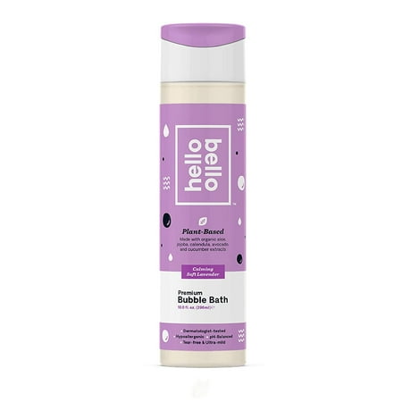 (2 Pack) Hello Bello Premium Bubble Bath - Calming Soft Lavender 10 Ounce