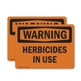 thumbnail image 1 of (2 Pack) Herbicides In Use OSHA Warning Sign 24 Inch X 18 Inch Plastic Sign, Weather Resistant, UV Protected for Workplace, Business, and Construction Site, Made in the USA, 1 of 8