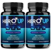 2 Pack Hero Up   Original HeroUp Formula with Ingredients to Help Maintain Lasting Energy, Support Performance & Daily Vitality | Just 2 Easy-to-Swallow Pills a Day 120 Capsules