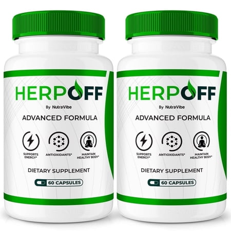 (2 Pack) HerpOff Capsules – Daily Immune Defense Supplement for Wellness, Vitality, and Year-Round Function Support – Health Formula (120 Capsules)