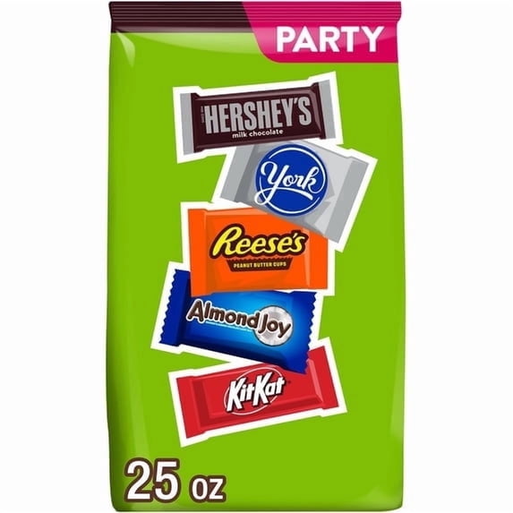 2 Pack Hershey Assorted Chocolate Flavored Candy Party Pack, 25 oz