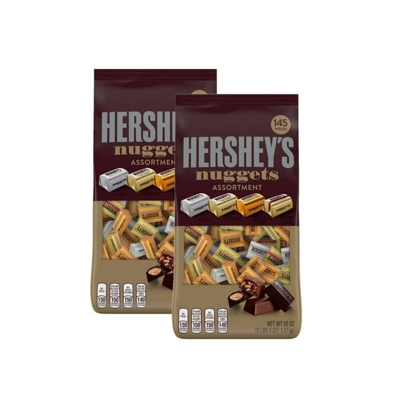 2 Pack | Hershey's Chocolate Nuggets, Variety Pack, 145 ct