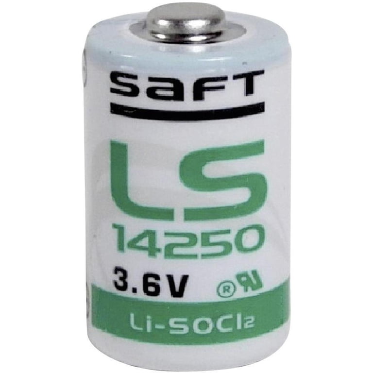 2) Pack Hi Capacity Equivalent Of Saft LS14250 CMOS Battery (Omni