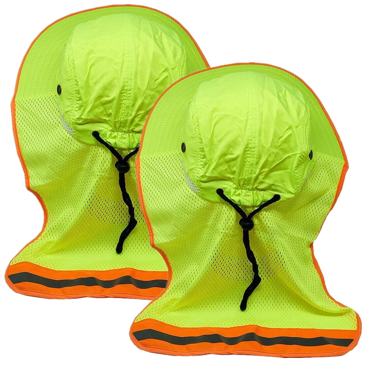 2Pack HiVis Reflective Work Safety Boonie Snap Hat High Visibility