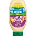 thumbnail image 1 of Hidden Valley Garlic Ranch Condiment and Dressing, 20 Fluid Ounce Bottle (Pack of 2), 1 of 5