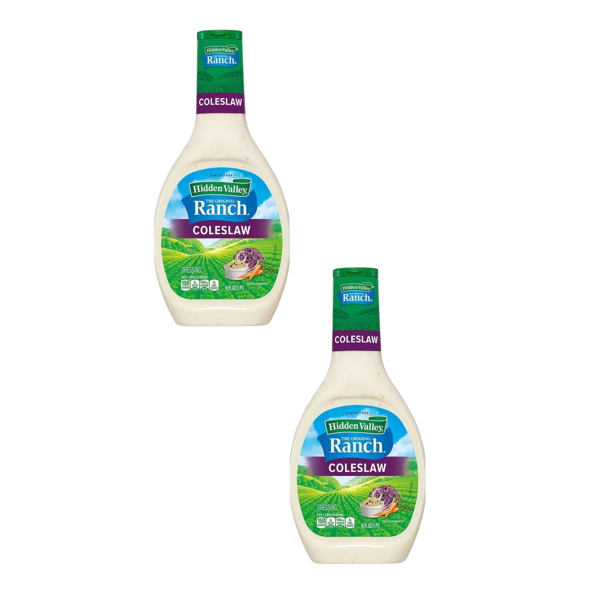 ( 2 Pack ) Hidden Valley Gluten Free Coleslaw Salad Dressing And Topping 16 Fl Oz