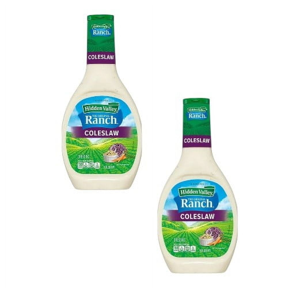 ( 2 Pack ) Hidden Valley Gluten Free Coleslaw Salad Dressing And Topping 16 Fl Oz