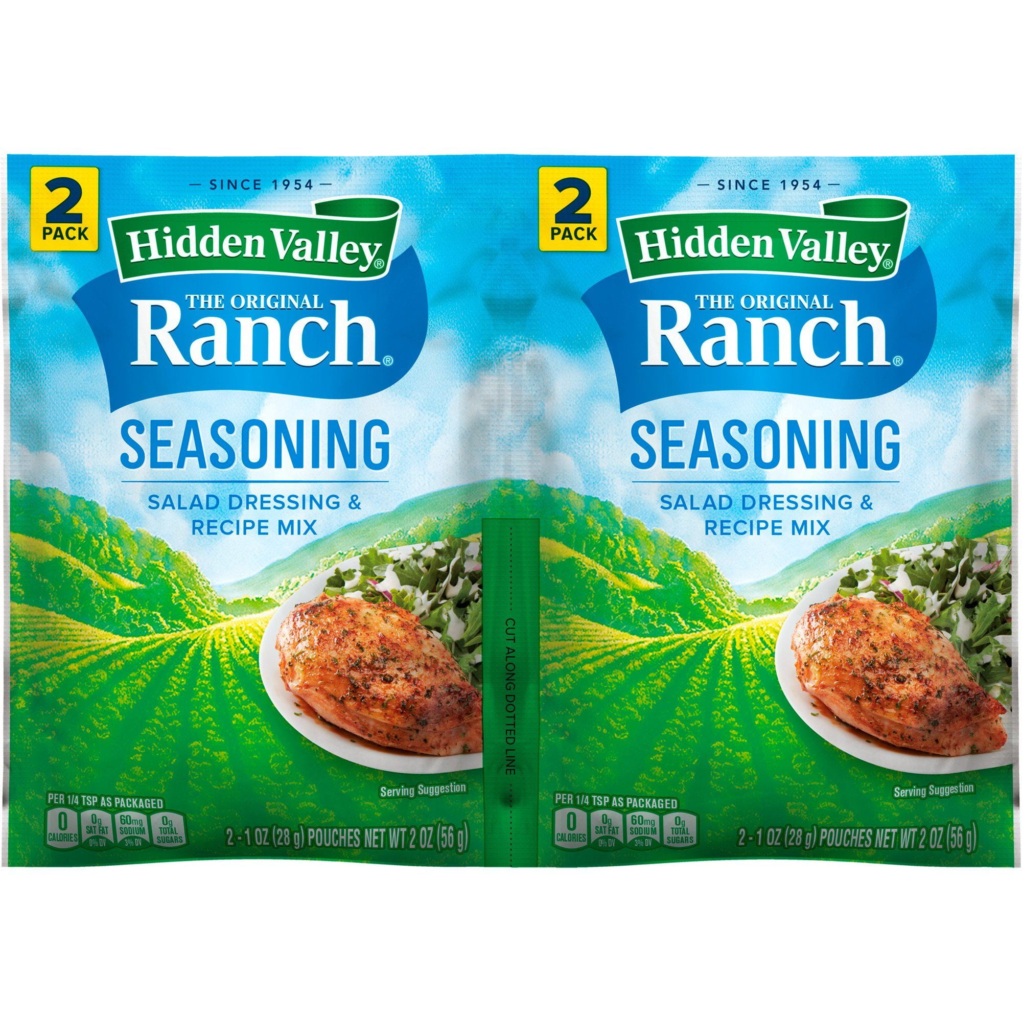 2 Pack - Hidden Valley Original Ranch Salad Dressing & Seasoning Mix - 2 pk