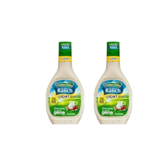 Hidden Valley Original Ranch Light Salad Dressing (Pack of 2)