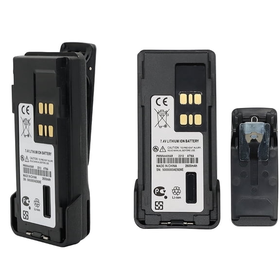 2-Pack High Capacity 2600mAh USB Battery PMNN4409 PMNN4409AR Replacement Compatible for Motorola XPR7550e XPR7580e XPR3300e XPR3500e Portable Radios